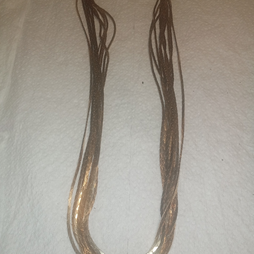 Elegant Gold Multi-Strand Necklace - Picture 2 of 6